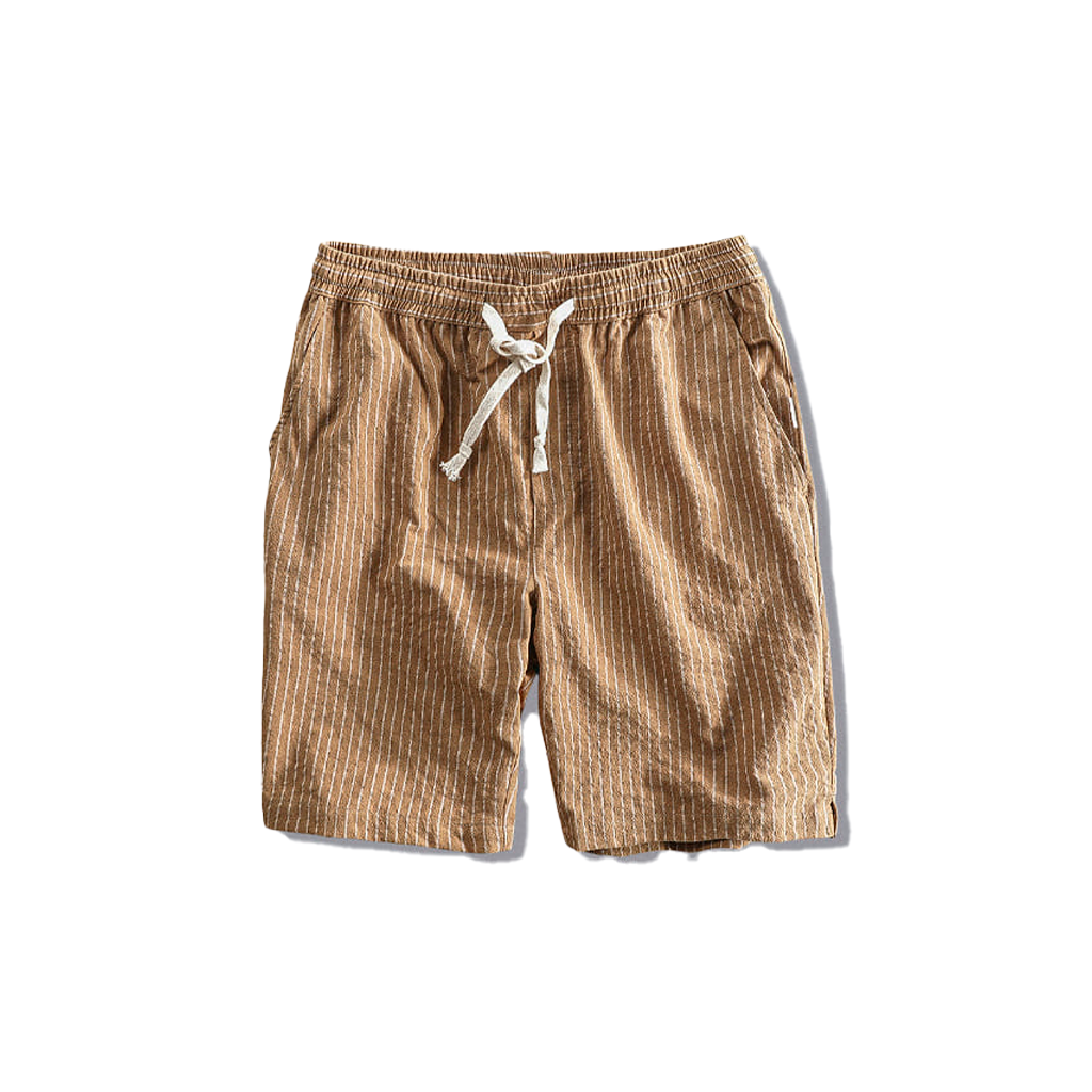 Bermuda-Masculina-Listrada-Calviori-Amalfi-Caqui
