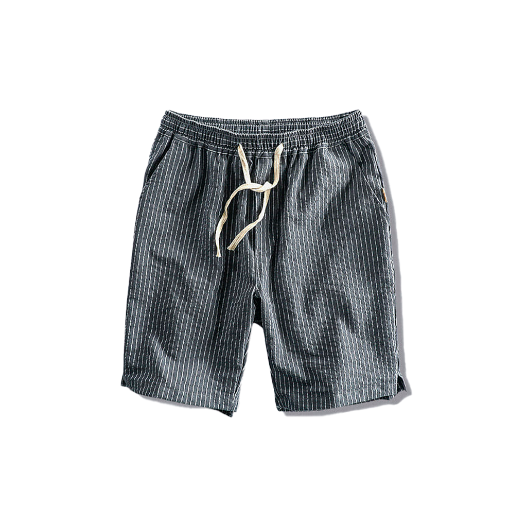 Bermuda-Masculina-Listrada-Calviori-Amalfi-Cinza-Escuro