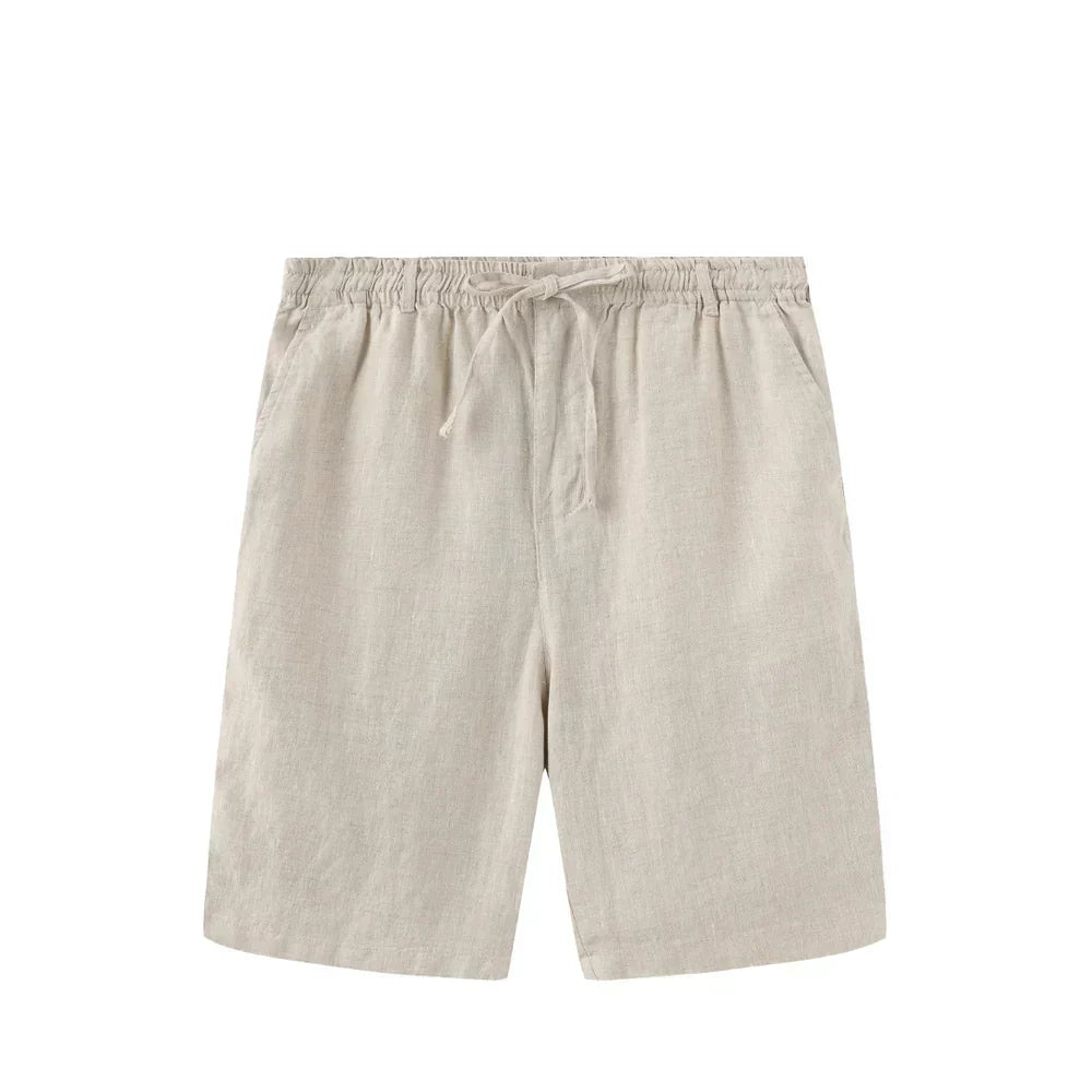 Bermuda-de-Linho-Masculina-Calviori-Bege