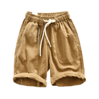 Bermuda-de-Linho-Masculina-Calviori-Santorini-Caramelo