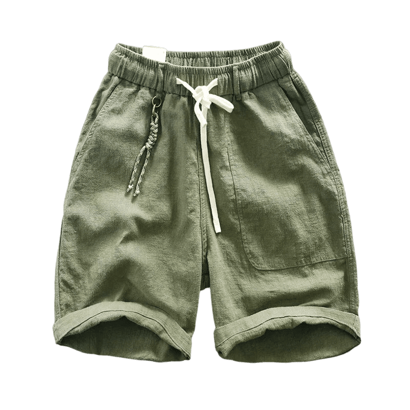 Bermuda-de-Linho-Masculina-Calviori-Santorini-Verde