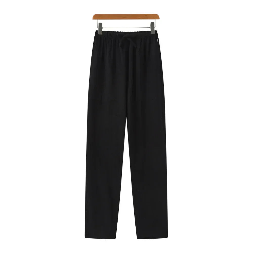 Calca-de-Linho-Masculina-Calviori-Gentle-Preto