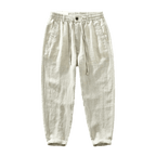 Calca-de-Linho-Masculina-Calviori-Monaco-Caqui