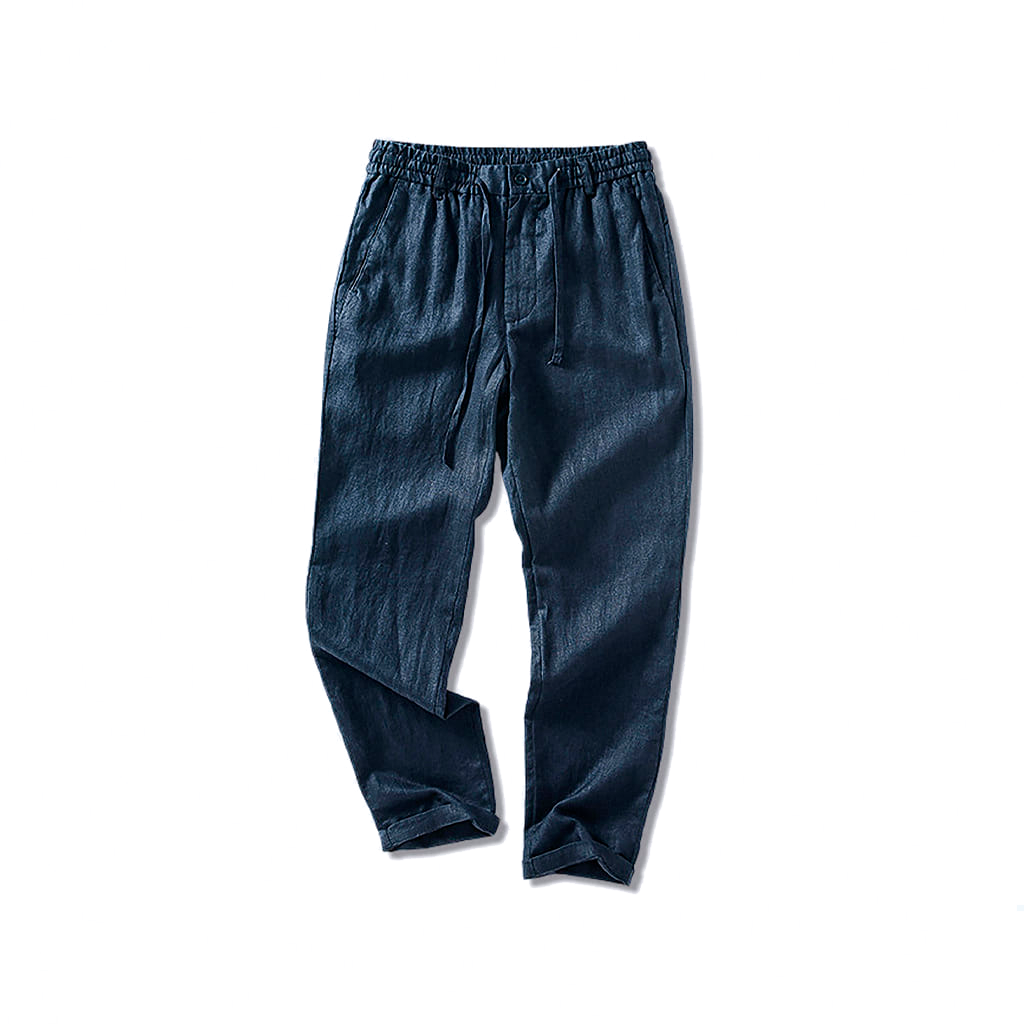 Calca-de-Linho-Masculina-Calviori-Saint-Azul-Marinho