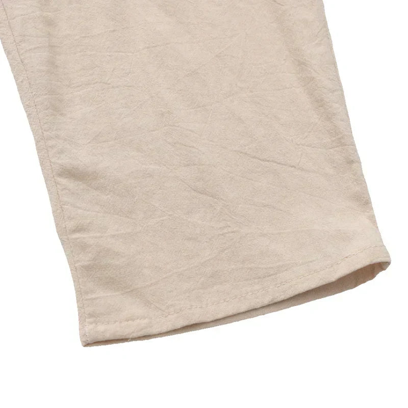 Calca-de-Linho-Masculina-Calviori-Viena-Bege-Barra