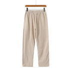 Calca-de-Linho-Masculina-Calviori-Viena-Bege-Parte-De-Tras