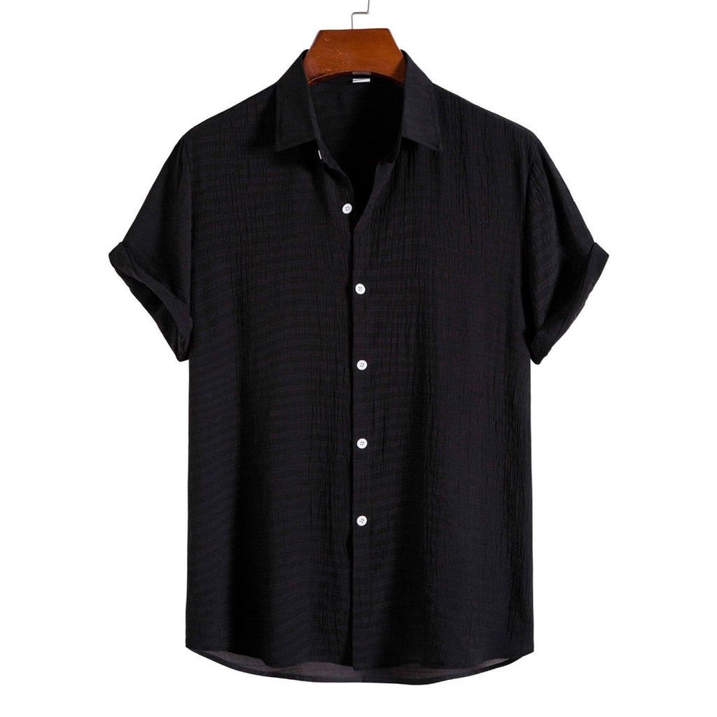 Camisa-Manga-Curta-Basica-Calviori-Preta-1