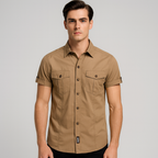 Camisa-Manga-Curta-Calviori-Khaki-2