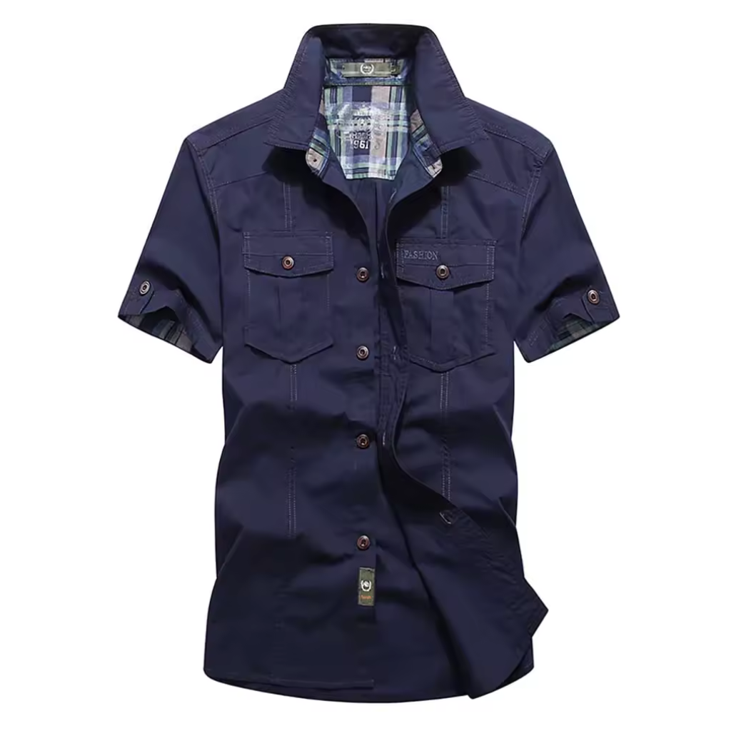 Camisa-Manga-Curta-Calviori-Khaki-5