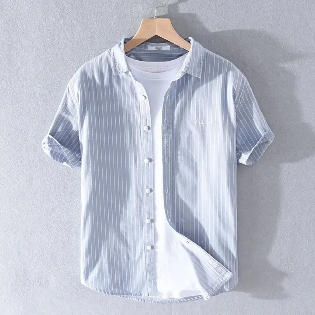 Camisa-Manga-Curta-Listrada-Calviori-Mare-4