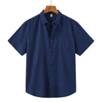 Camisa-Masculina-Calviori-de-Linho-Viena-Azul