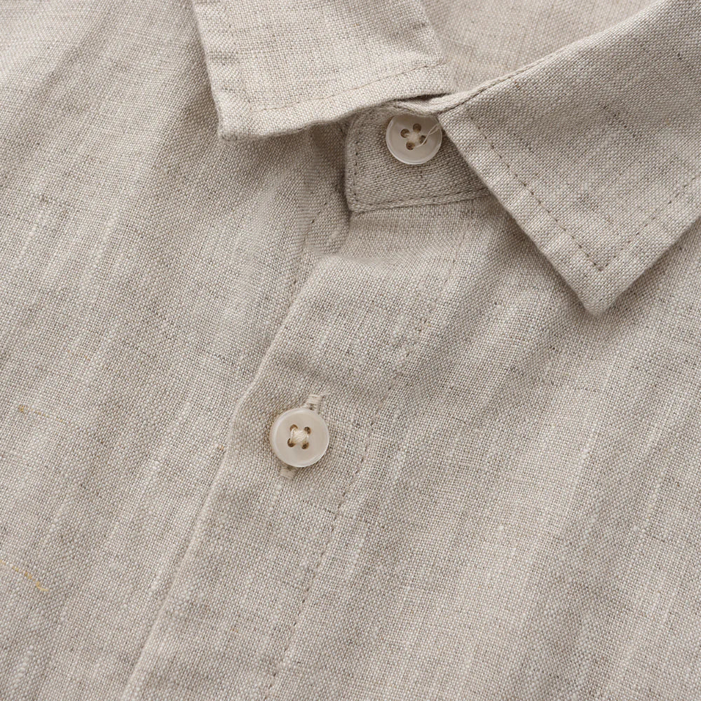 Camisa-Masculina-Calviori-de-Linho-Viena-Bege-4