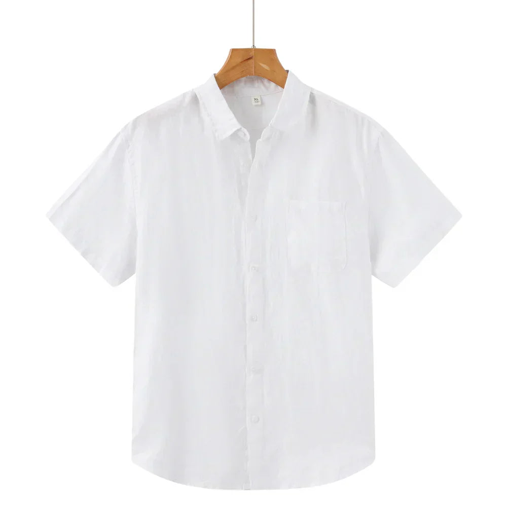 Camisa-Masculina-Calviori-de-Linho-Viena-Branco