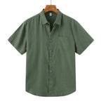 Camisa-Masculina-Calviori-de-Linho-Viena-Verde