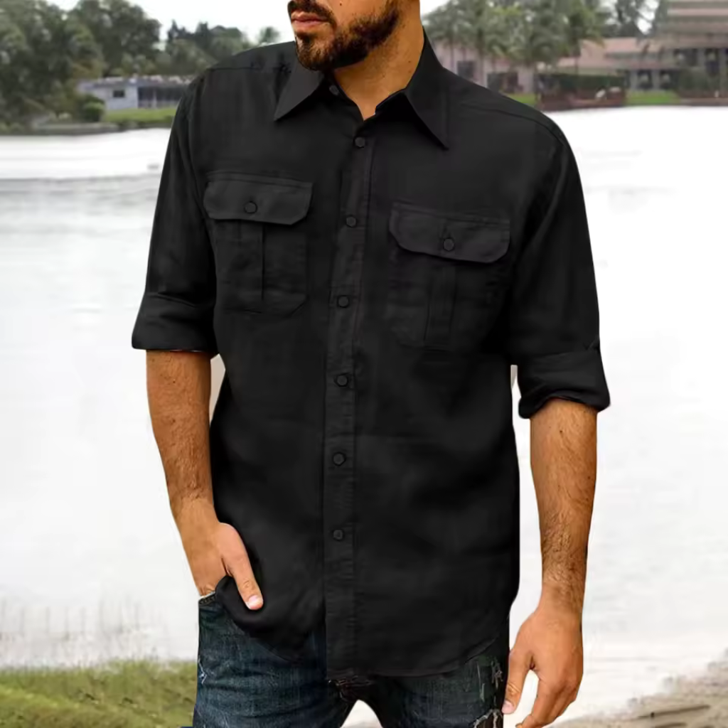 Camisa-Masculina-em-Linho-Calviori-Saint-5