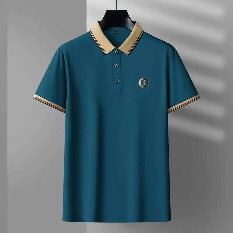 Camisa-Polo-Elegante-Calviori-Milano-Azul