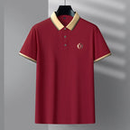 Camisa-Polo-Elegante-Calviori-Milano-Vermelha