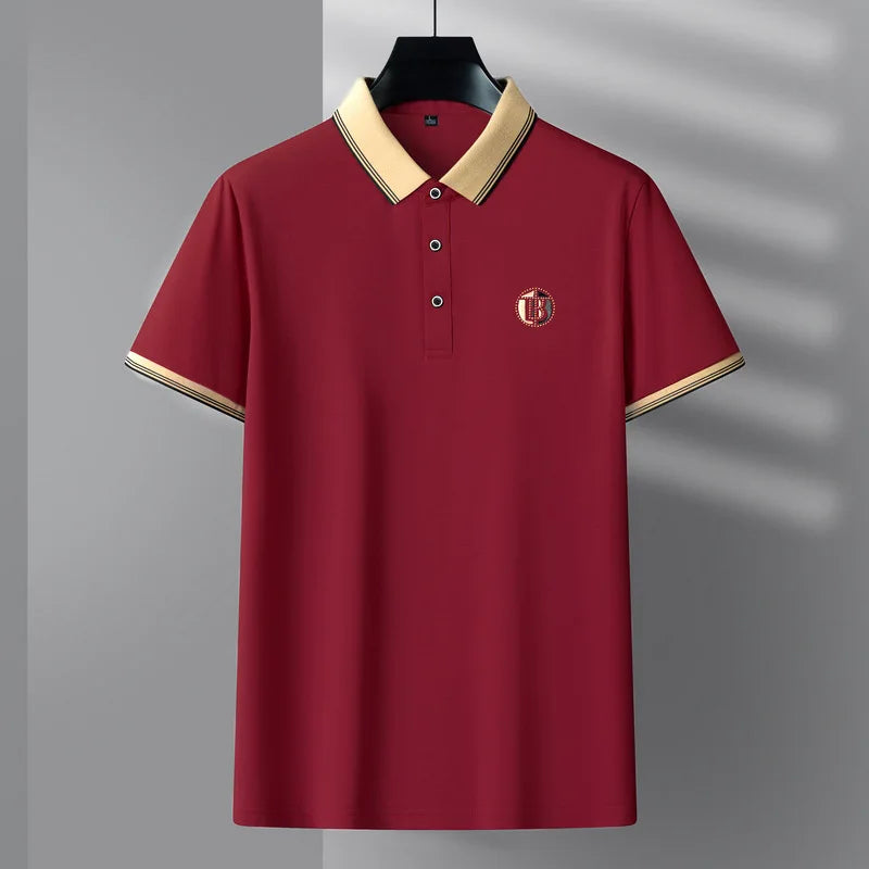 Camisa-Polo-Elegante-Calviori-Milano-Vermelha