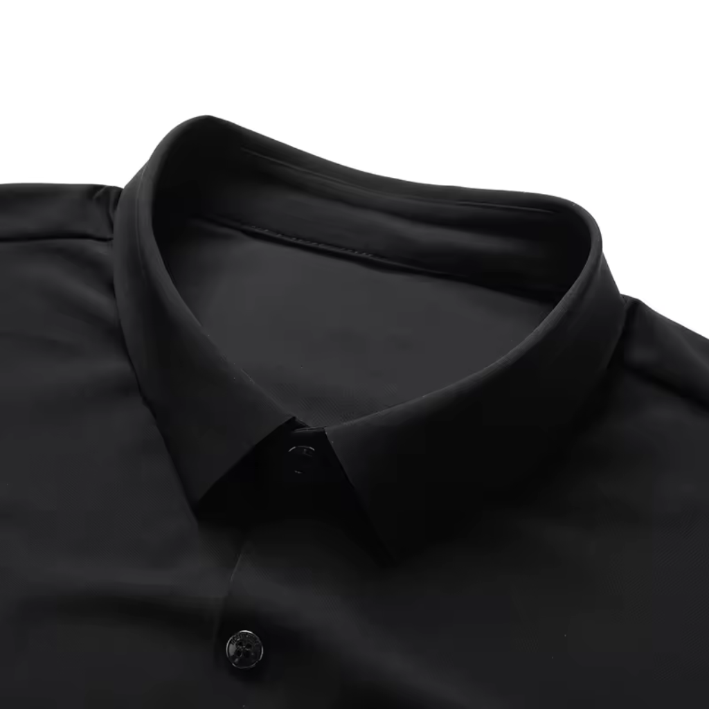 Camisa-Polo-Luxe-Anti-Amasso-Calviori-Preto-Gola