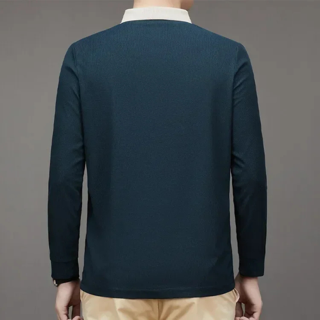 Camisa-Polo-Manga-Longa-Calviori-Azul-Costas