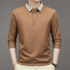 Camisa-Polo-Manga-Longa-Calviori-Caqui