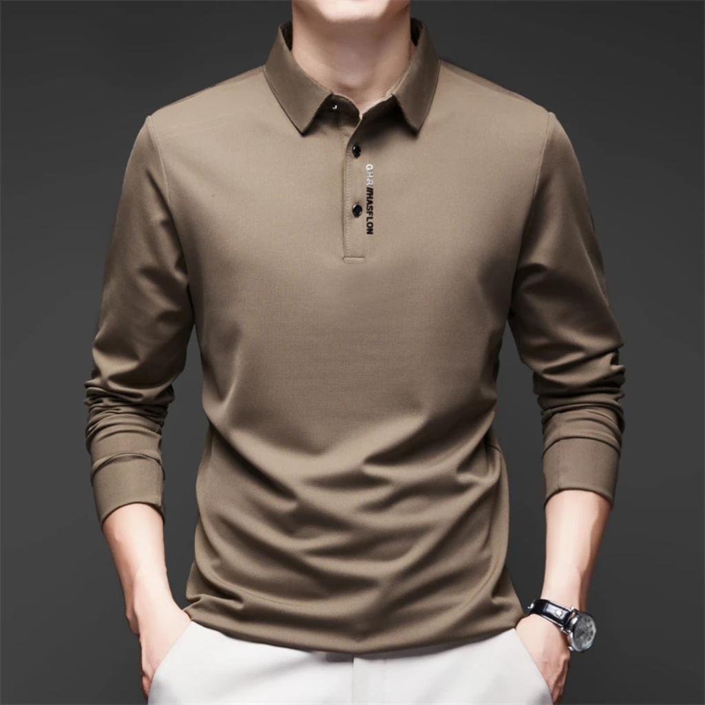 Camisa-Polo-Masculina-Calviori-Bennett-Caqui