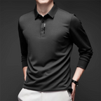 Camisa-Polo-Masculina-Calviori-Bennett-Preto-Modelo