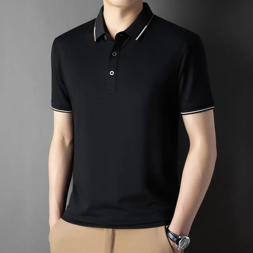 Camisa-Polo-Masculina-Calviori-Brooks-Preto