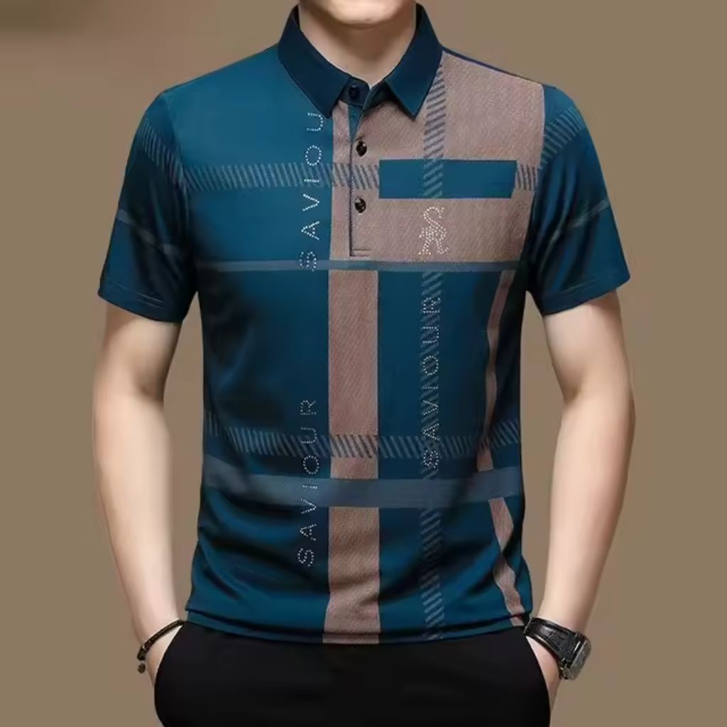 Camisa-Polo-Masculina-Calviori-Lisbon-Azul