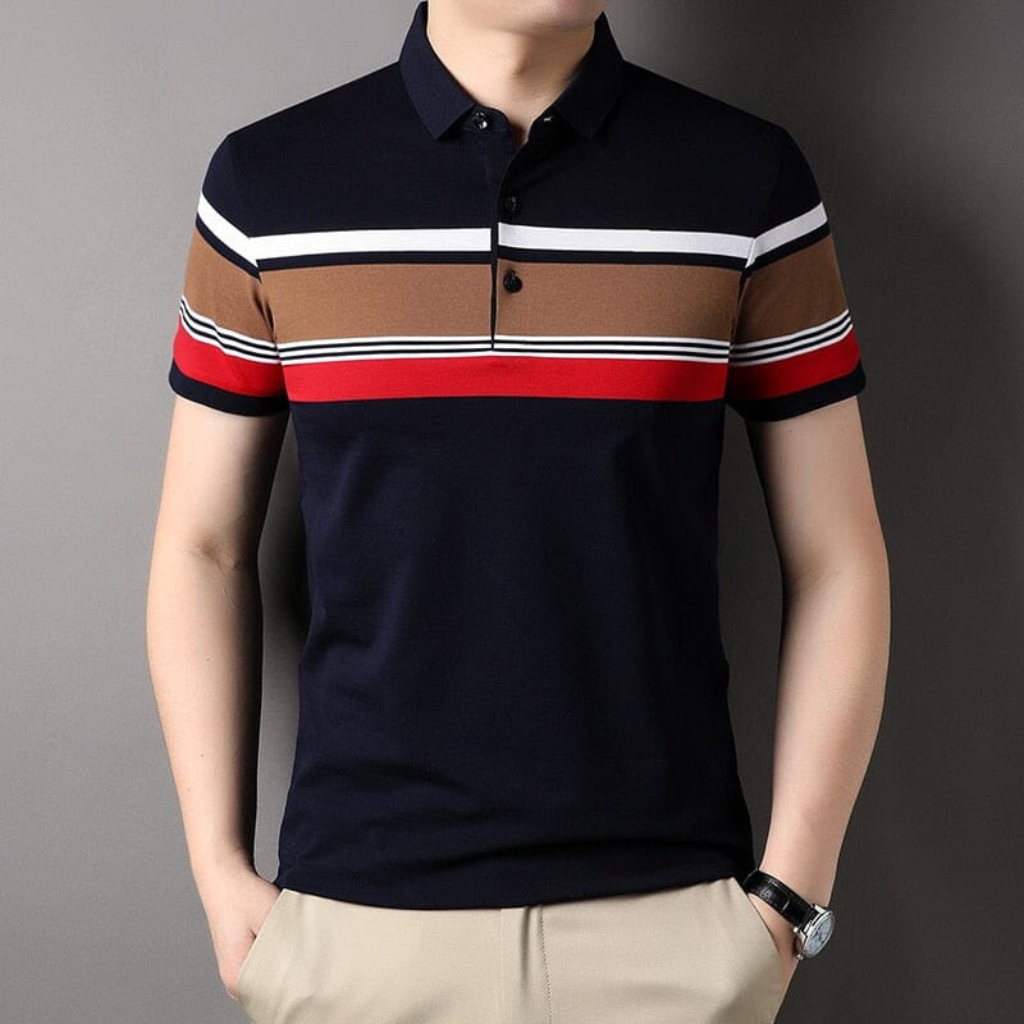Camisa-Polo-Masculina-Calviori-Madrid-Azul-Escuro-Modelo