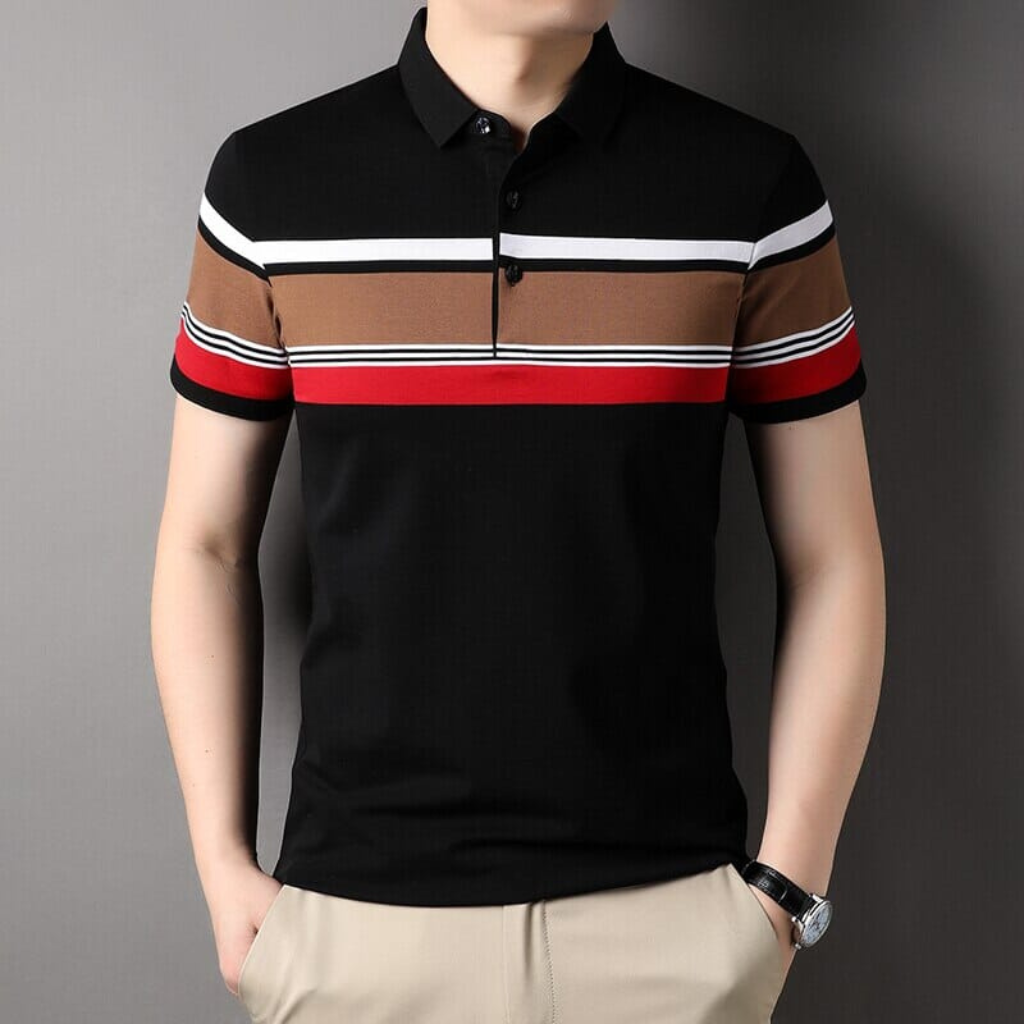 Camisa-Polo-Masculina-Calviori-Madrid-Preto-Modelo