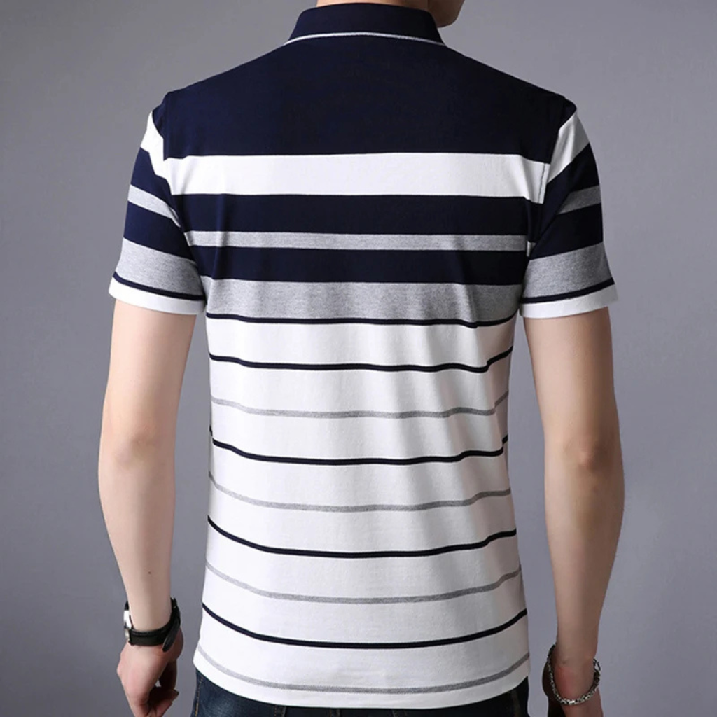 Camisa-Polo-Masculina-Calviori-Mason-Cinza-Costas