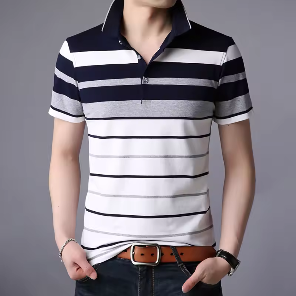 Camisa-Polo-Masculina-Calviori-Mason-Cinza