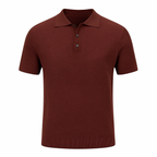 Camisa-Polo-Masculina-Calviori-Milan-Marrom-Principal