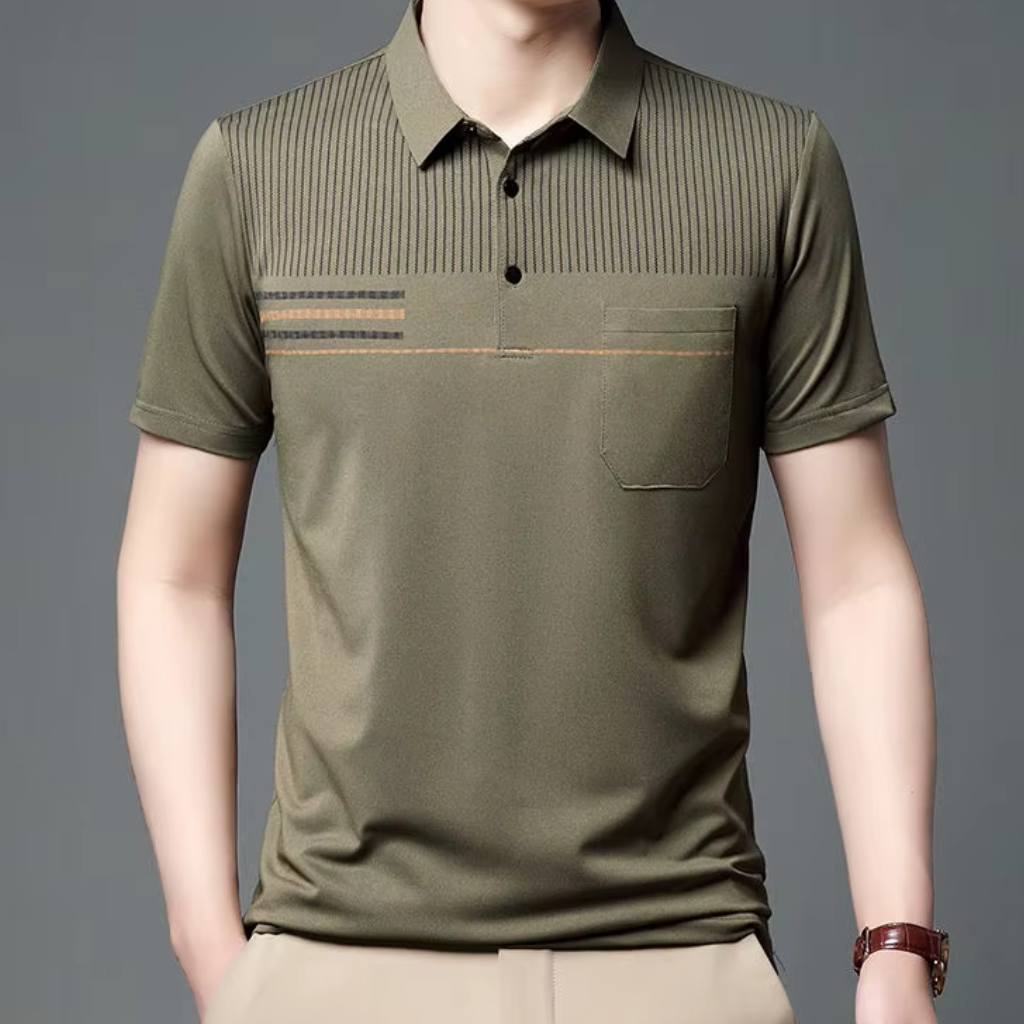 Camisa-Polo-Masculina-Calviori-Prime-Caqui-Modelo