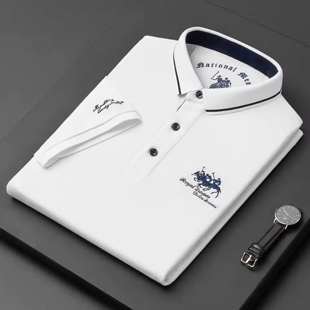 Camisa-Polo-Masculina-Calviori-Royal-Branco-Tecido