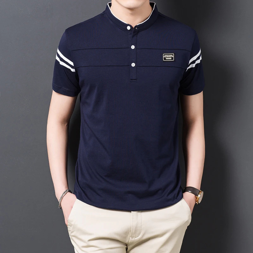 Camisa-Polo-Masculina-Tecido-Premium-Calviori-Azul-Escuro