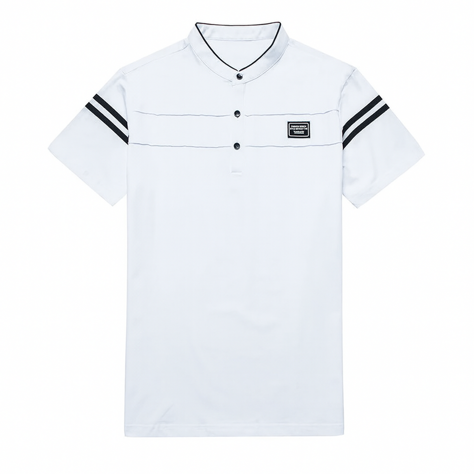 Camisa-Polo-Masculina-Tecido-Premium-Calviori-Branco-Sem-Fundo