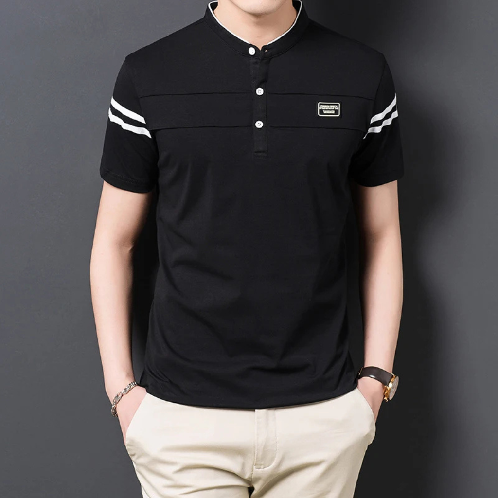 Camisa-Polo-Masculina-Tecido-Premium-Calviori-Preto