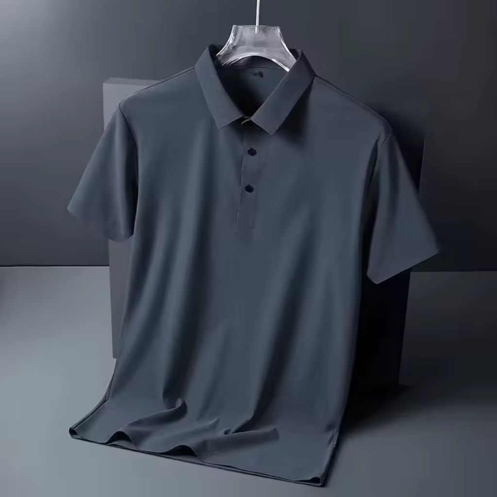 Camisa-Polo-Seda-Gelo-Anti-Amasso-Calviori-Cinza