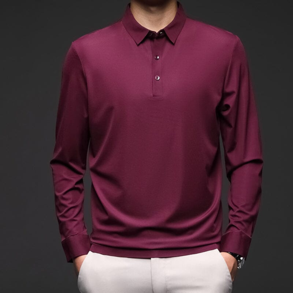 Camisa-Social-Manga-Longa-Calviori-Vermelho