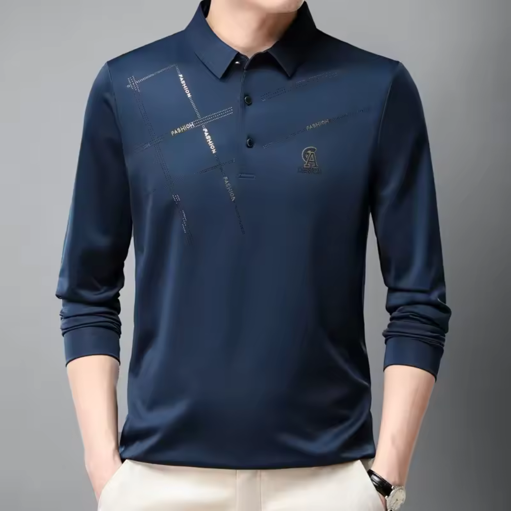 Camisa-Social-Manga-Longa-Slim-Calviori-Azul