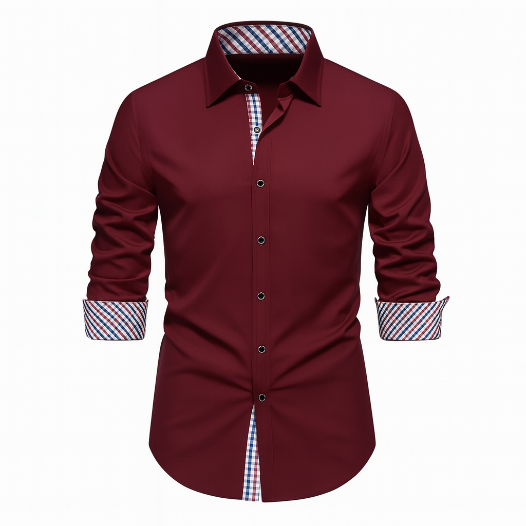 Camisa-Social-Masculina-Calviori-Bordeaux-1