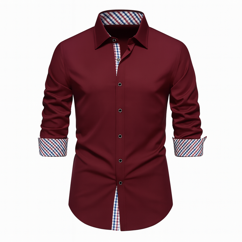 Camisa-Social-Masculina-Calviori-Bordeaux-1