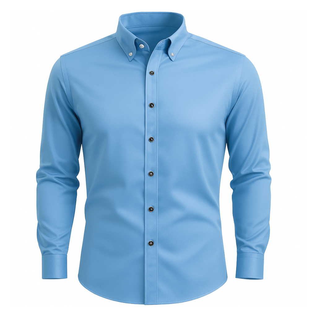Camisa-Social-Slim-Calviori-em-Seda-Gelo-Azul-Claro