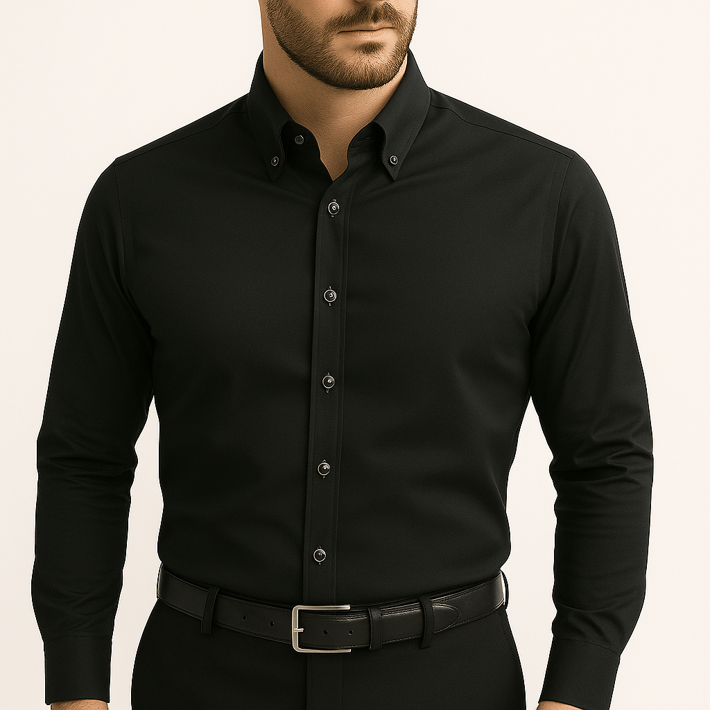 Camisa-Social-Slim-Calviori-em-Seda-Gelo-Preto