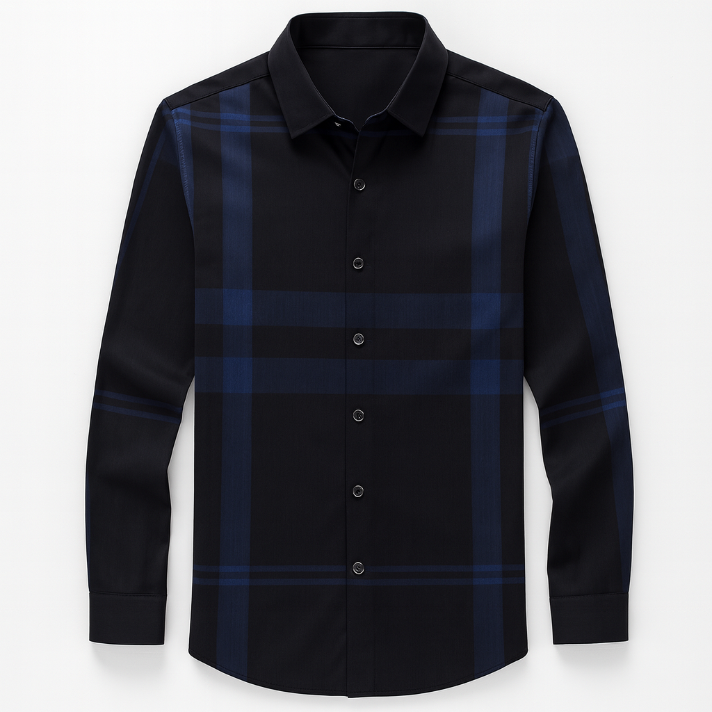 Camisa-Social-de-Seda-Xadrez-Calviori-1