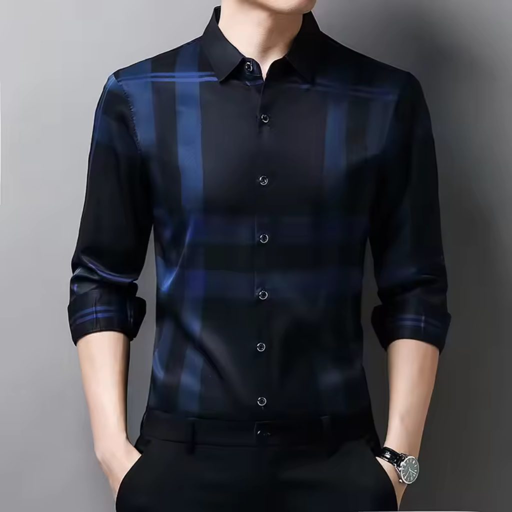 Camisa-Social-de-Seda-Xadrez-Calviori-2