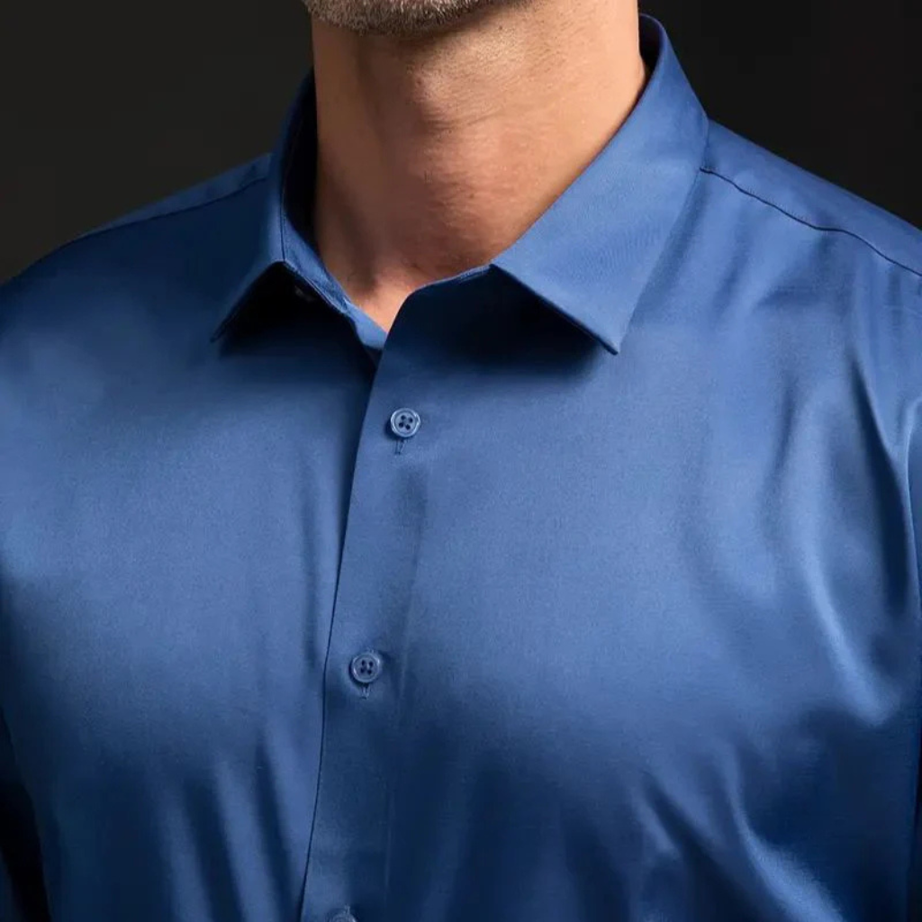 Camisa-Social-de-Seda-em-Gelo-Calviori-Azul-Gola