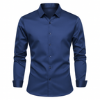 Camisa-Social-de-Seda-em-Gelo-Calviori-Azul